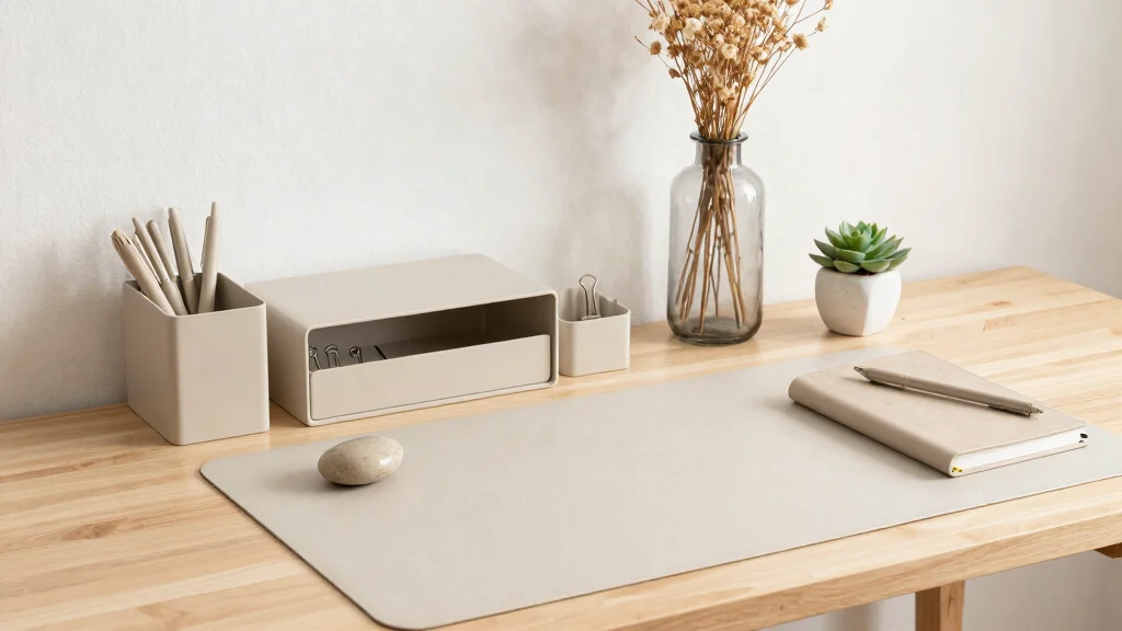 7 Neutral and Beige Desk Decor Ideas