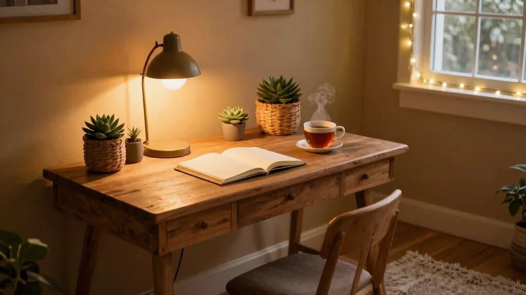 7 Warm Lighting Ideas for a Cozy Home Office