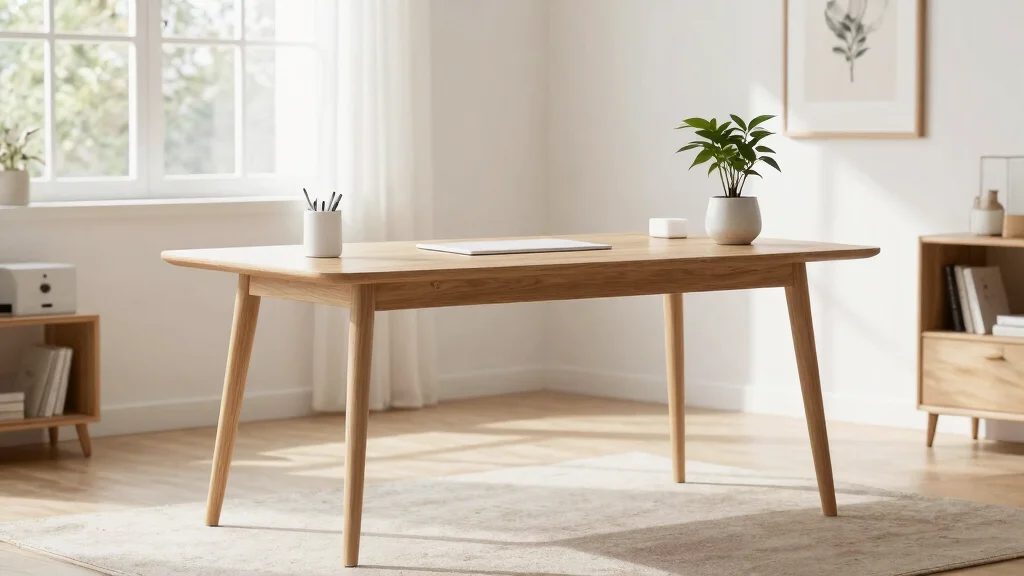 9 Scandinavian Desk Setup Ideas With Light Wood and White